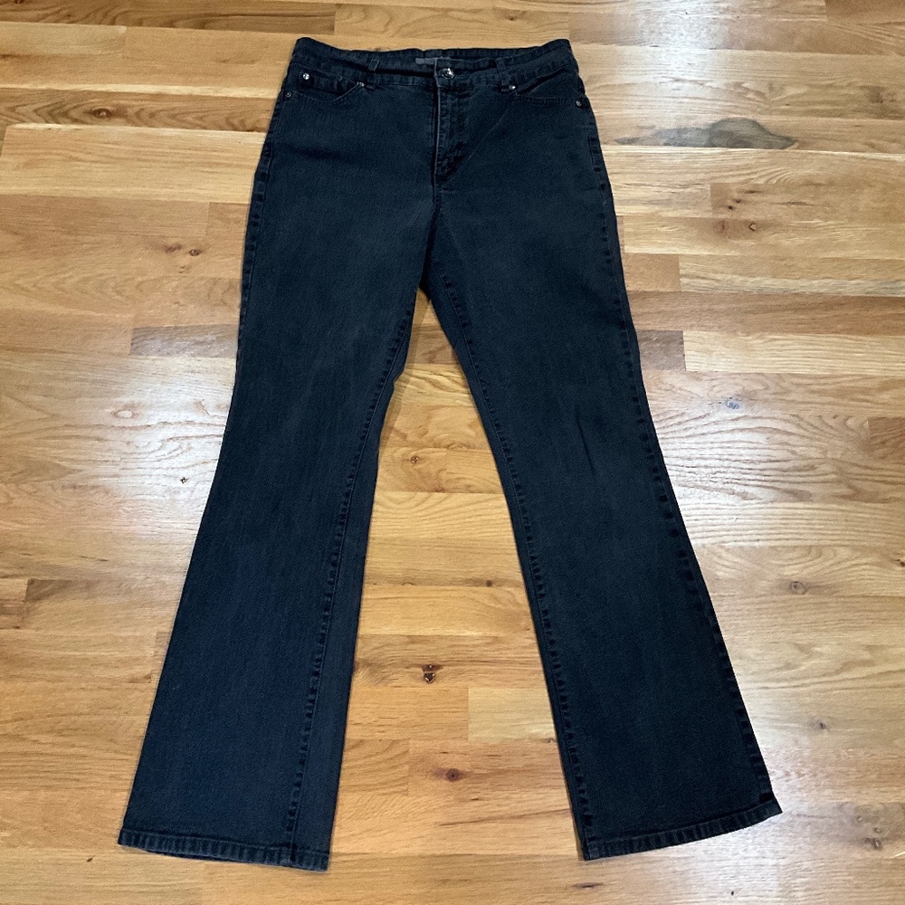 Nine West black denim stretch sz 12 jeans